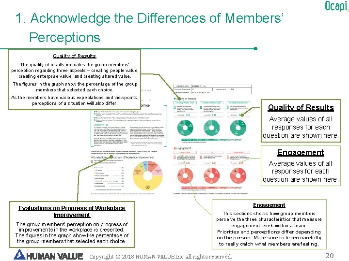 1. Acknowledge the Differences of Members’ Perceptions Quality of Results The quality of results