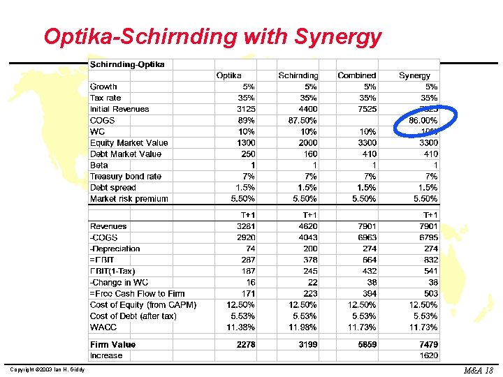 Optika-Schirnding with Synergy Copyright © 2003 Ian H. Giddy M&A 18 