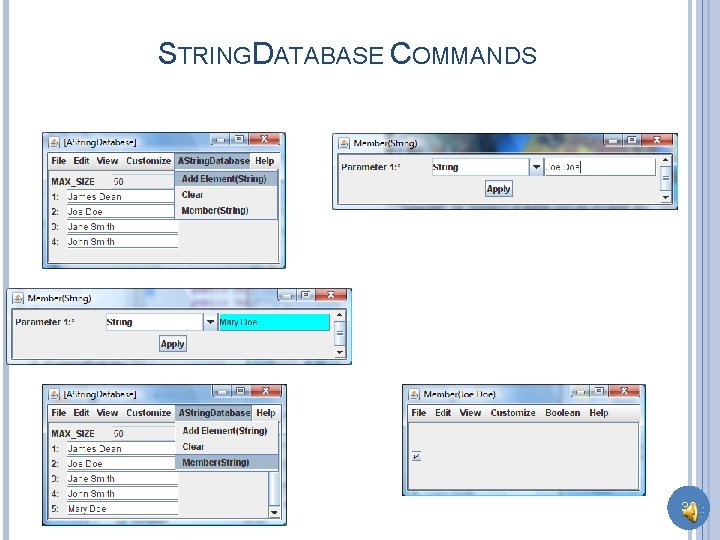 STRINGDATABASE COMMANDS 32 