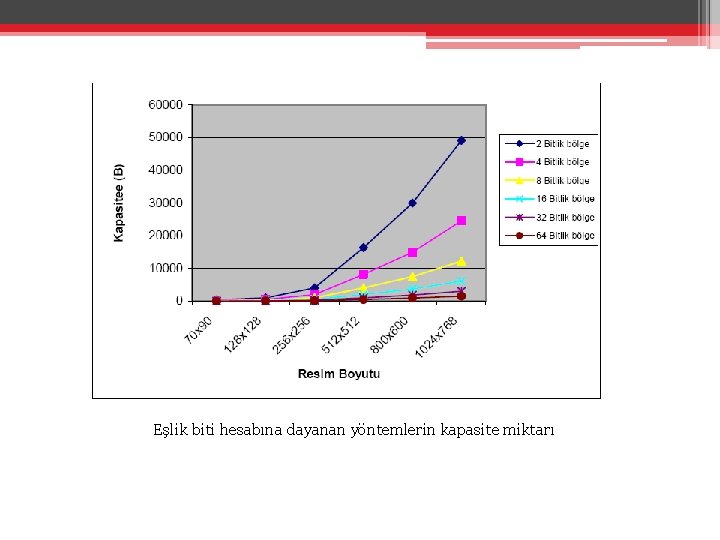 Eşlik biti hesabına dayanan yöntemlerin kapasite miktarı 