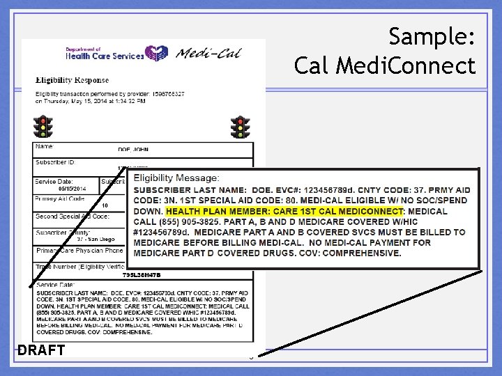 Sample: Cal Medi. Connect DRAFT 9 