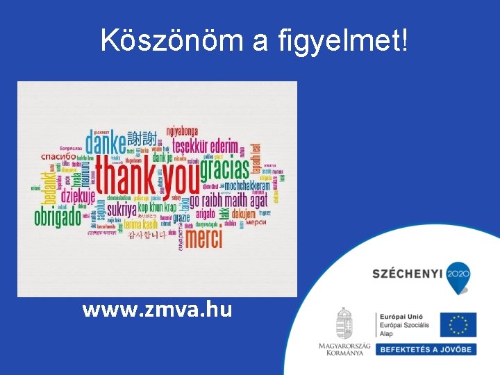 Köszönöm a figyelmet! www. zmva. hu 