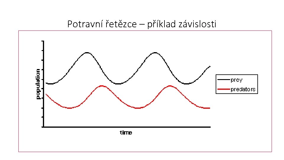 Potravní řetězce – příklad závislosti 