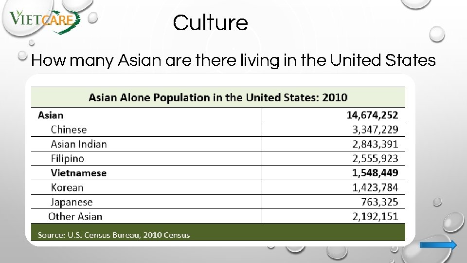 Culture How many Asian are there living in the United States 