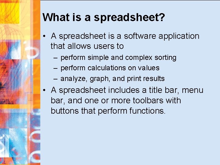 BTA 3 O 1 Managing Data with Spreadsheet
