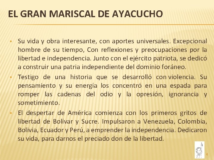 EL GRAN MARISCAL DE AYACUCHO § § § Su vida y obra interesante, con