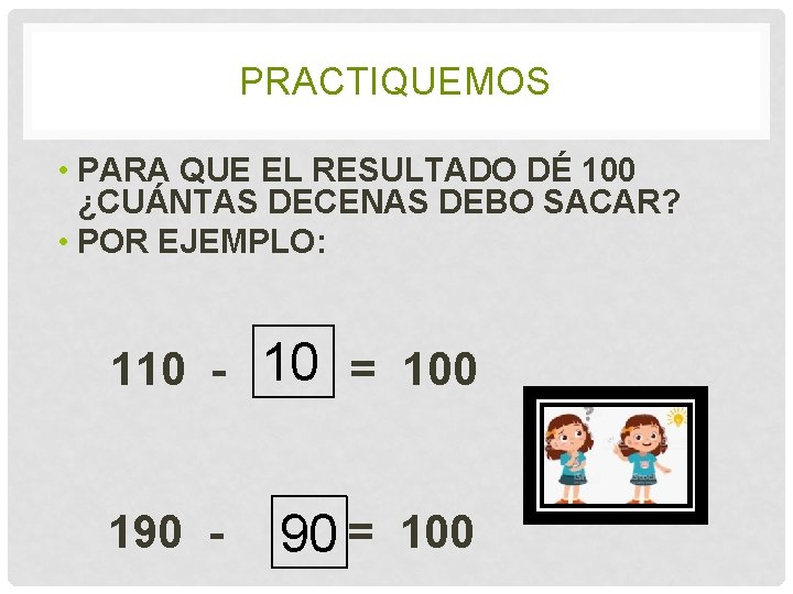 OPERACIONES SUMAS Y RESTAS QUE DAN COMO RESULTADO