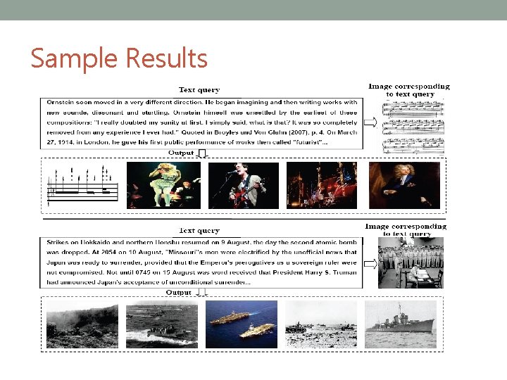 Sample Results 