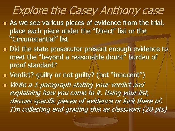 Explore the Casey Anthony case n n As we see various pieces of evidence