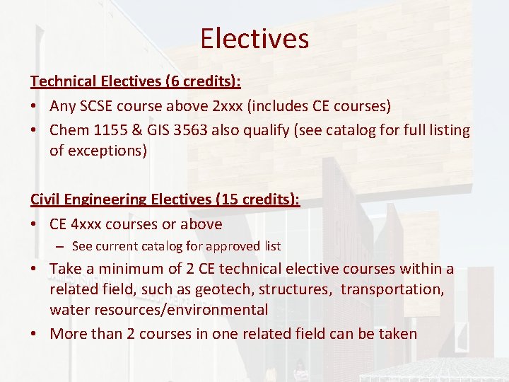Civil Engineering UMD PreAdvising March 2017 BSCE Admission