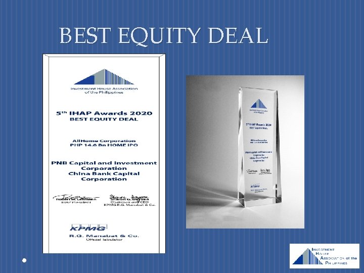 BEST EQUITY DEAL 