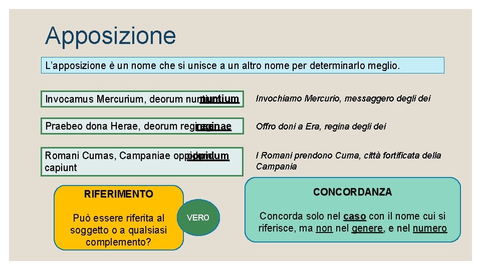 Apposizione L’apposizione è un nome che si unisce a un altro nome per determinarlo