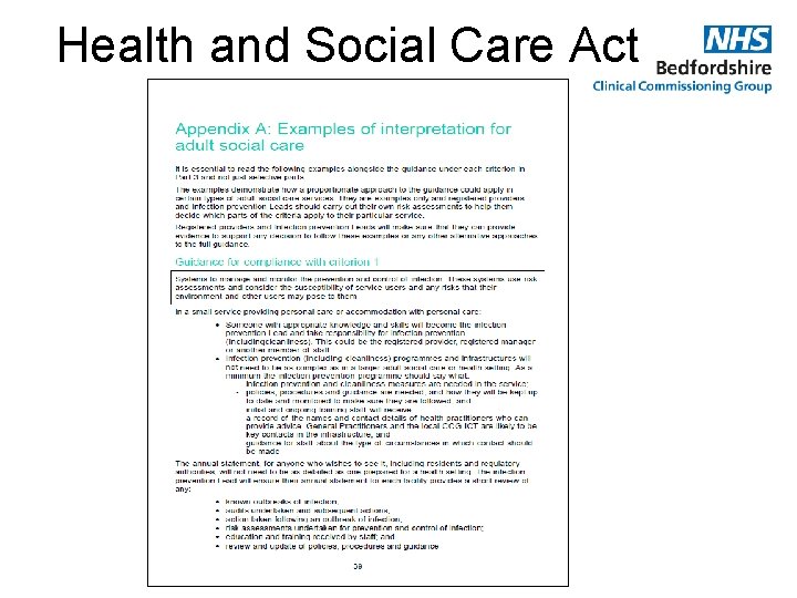 Health and Social Care Act 