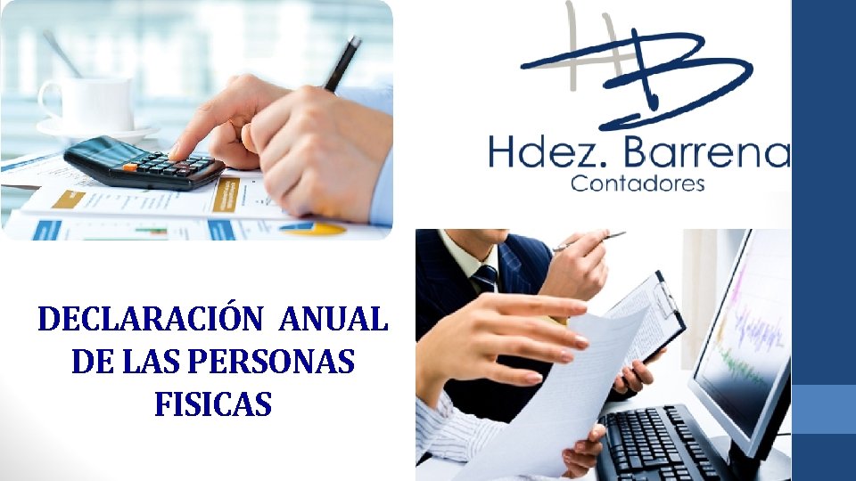 DECLARACIÓN ANUAL DE LAS PERSONAS FISICAS 