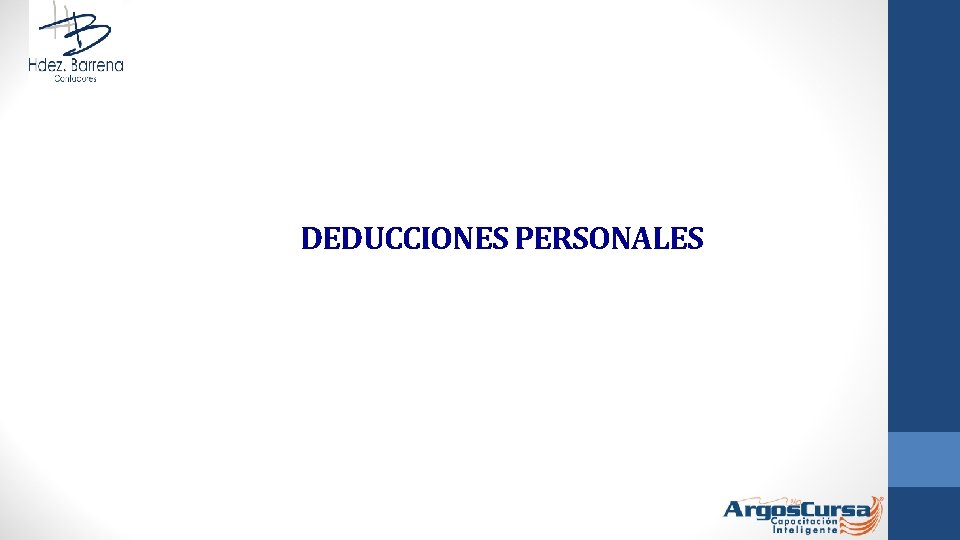 DEDUCCIONES PERSONALES 