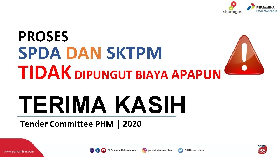 PROSES SPDA DAN SKTPM TIDAK DIPUNGUT BIAYA APAPUN TERIMA KASIH Tender Committee PHM | PROSES SPDA DAN SKTPM TIDAK DIPUNGUT BIAYA APAPUN TERIMA KASIH Tender Committee PHM |