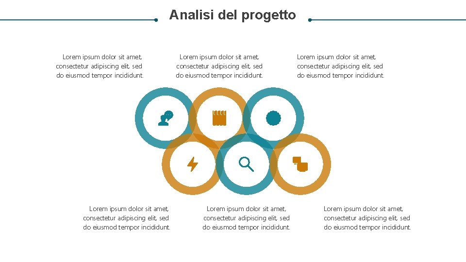 Analisi del progetto Lorem ipsum dolor sit amet, consectetur adipiscing elit, sed do eiusmod