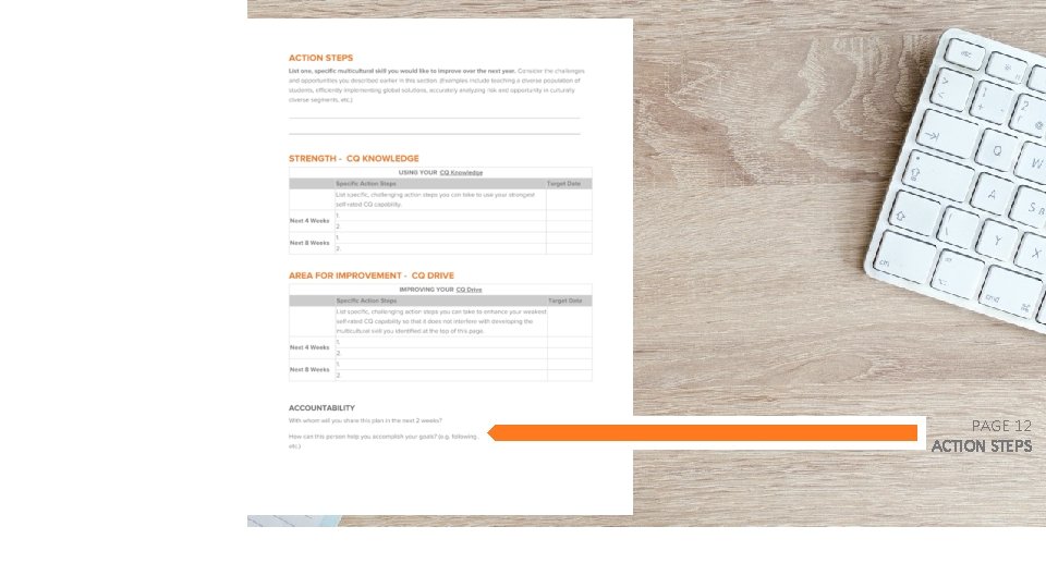 PAGE 12 ACTION STEPS 