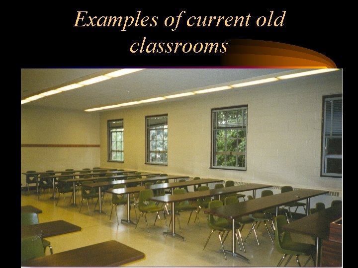 Examples of current old classrooms 