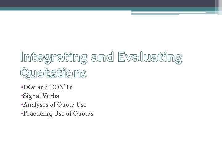 Week 7 Preparing for BA 5 Integrating and