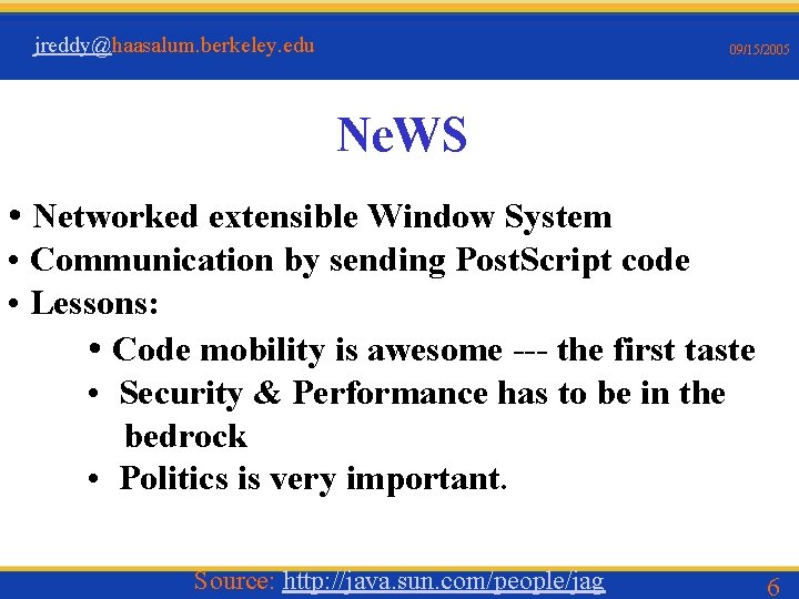 jreddyhaasalum berkeley edu 09152005 Strategy Standards Politics Case