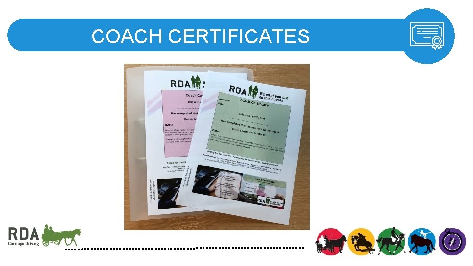 COACH CERTIFICATES 