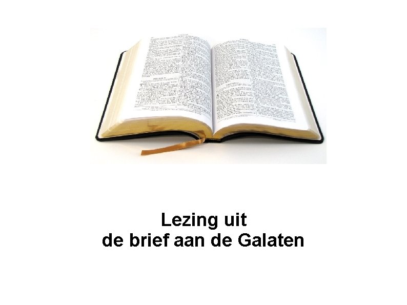 Lezing uit de brief aan de Galaten 