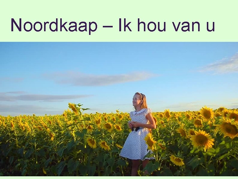 Noordkaap – Ik hou van u 