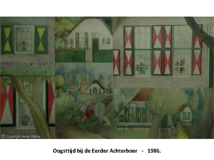 Oogsttijd bij de Eerder Achterboer - 1986. 