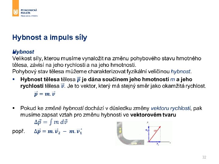 Hybnost a impuls síly § 32 