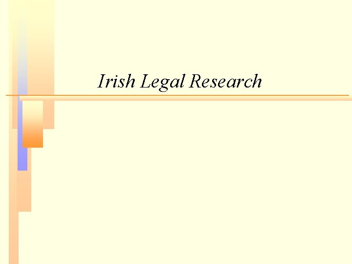 Irish Legal Research 