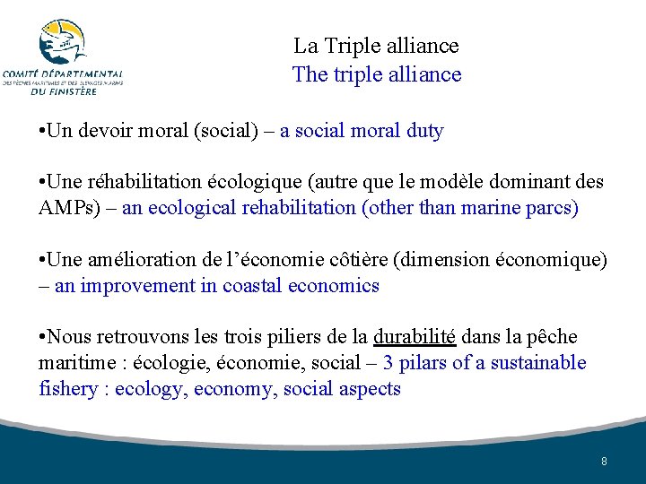 La Triple alliance The triple alliance • Un devoir moral (social) – a social