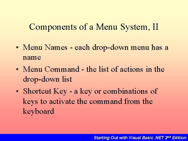 Chapter 7 Multiple Forms Standard Modules And Menus
