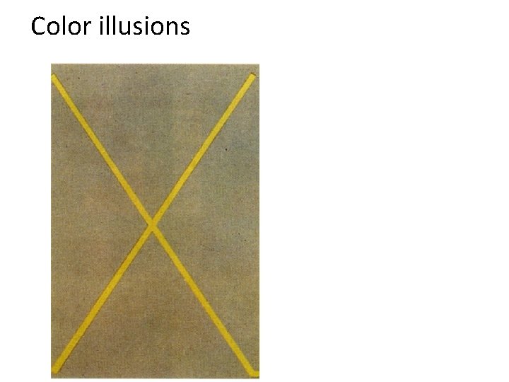 Color illusions Color illusions
