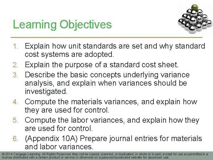 Learning Objectives 1. Explain how unit standards are set and why standard 2. 3.