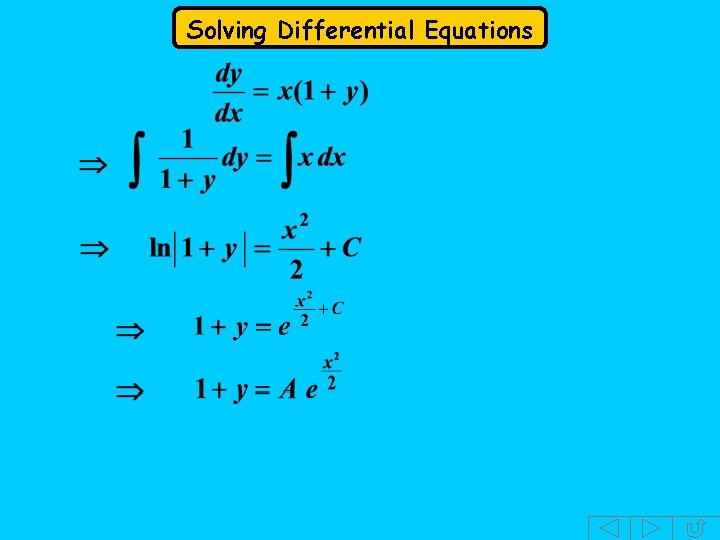 Solving Differential Equations 