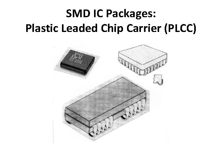 SMD IC Packages: Plastic Leaded Chip Carrier (PLCC) 