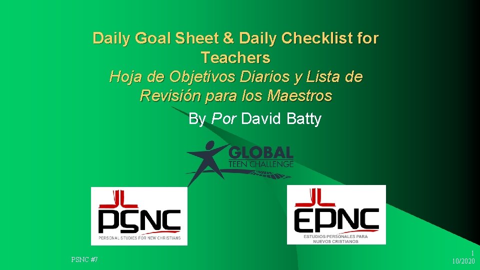 Daily Goal Sheet & Daily Checklist for Teachers Hoja de Objetivos Diarios y Lista