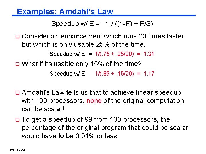 The Big Picture Where are We Now Processor