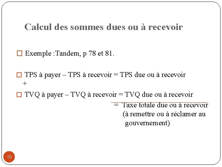 Taxes De Vente Tps Et Tvq Par Nassima