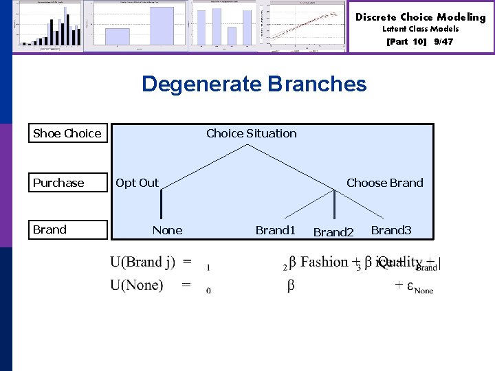 Discrete Choice Modeling Latent Class Models [Part 10] Degenerate Branches Shoe Choice Purchase Brand