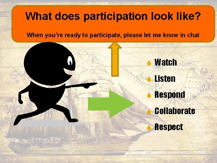 What does participation look like? When you’re ready to participate, please let me know