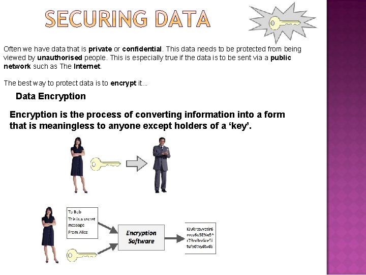 Often we have data that is private or confidential. This data needs to be