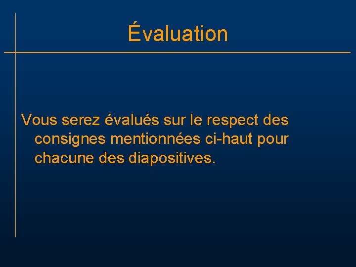 Voici Les Consignes Respecter Pour La Cration Des