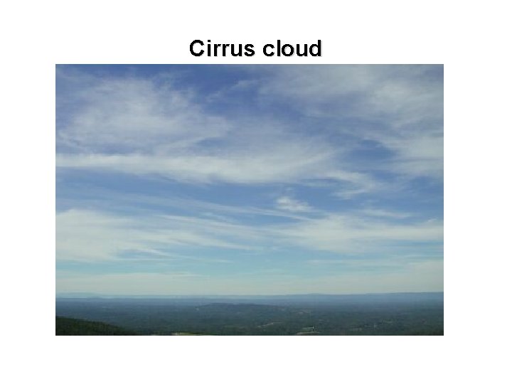 Cirrus cloud 