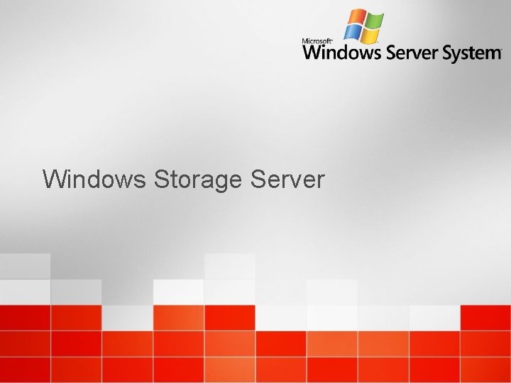 Windows Storage Server 