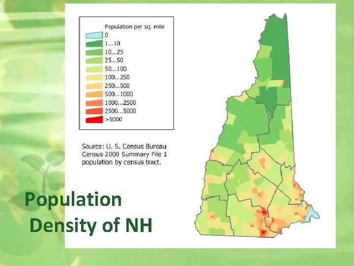 Population Density of NH 