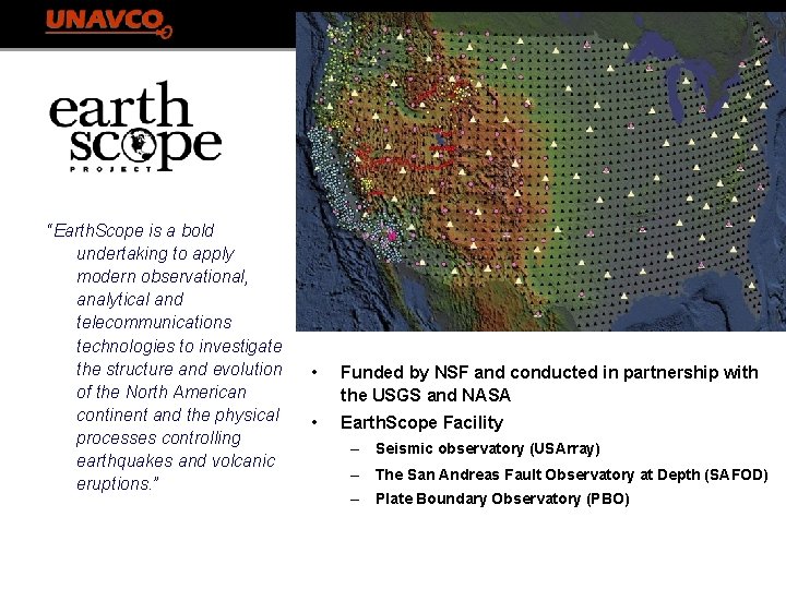 Processing And Analysis Of Geo Earthscope And Other
