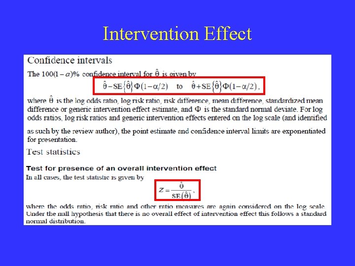 Intervention Effect 