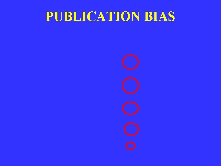 PUBLICATION BIAS 